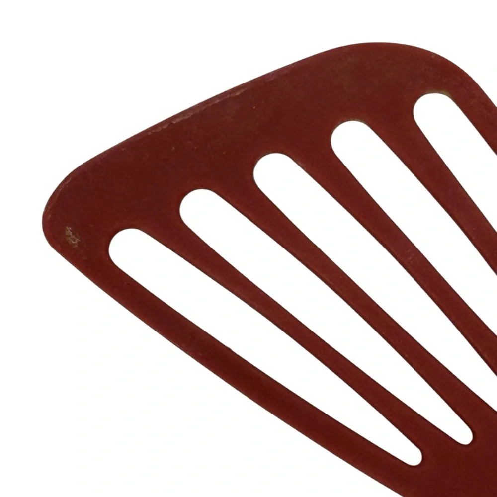 Kuhn Rikon Slotted Angle Turner Fish Flipper Spatula Swiss Made Stainless Red